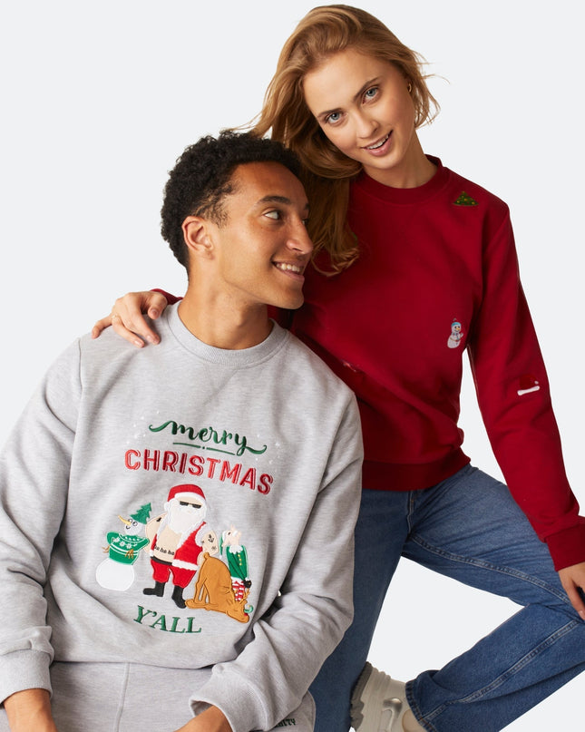 Sweat-shirt de Noël pour homme « Joyeux Noël à tous »