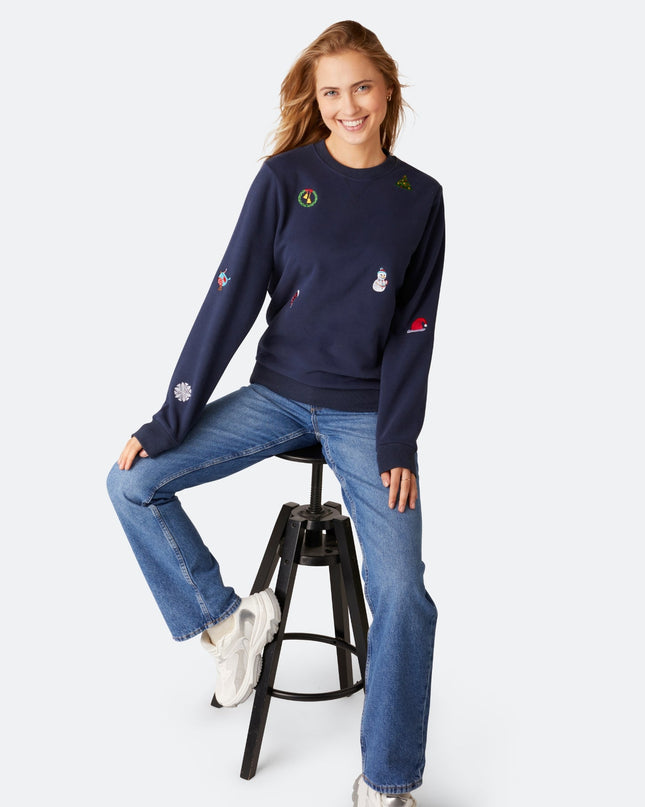 Pull de Noël pour femmes de Blue College