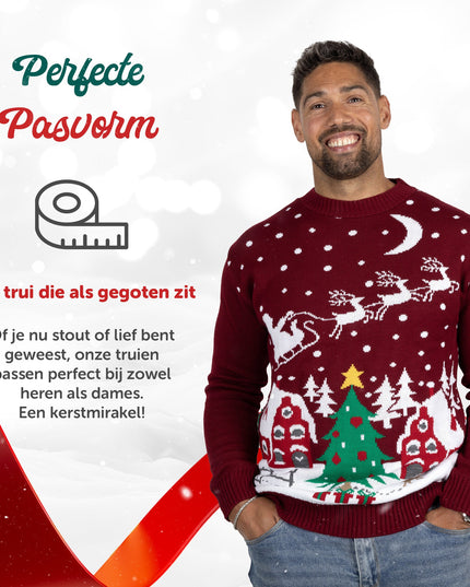 Pull de Noël Marius pour femme avec un motif de Noël chaleureux