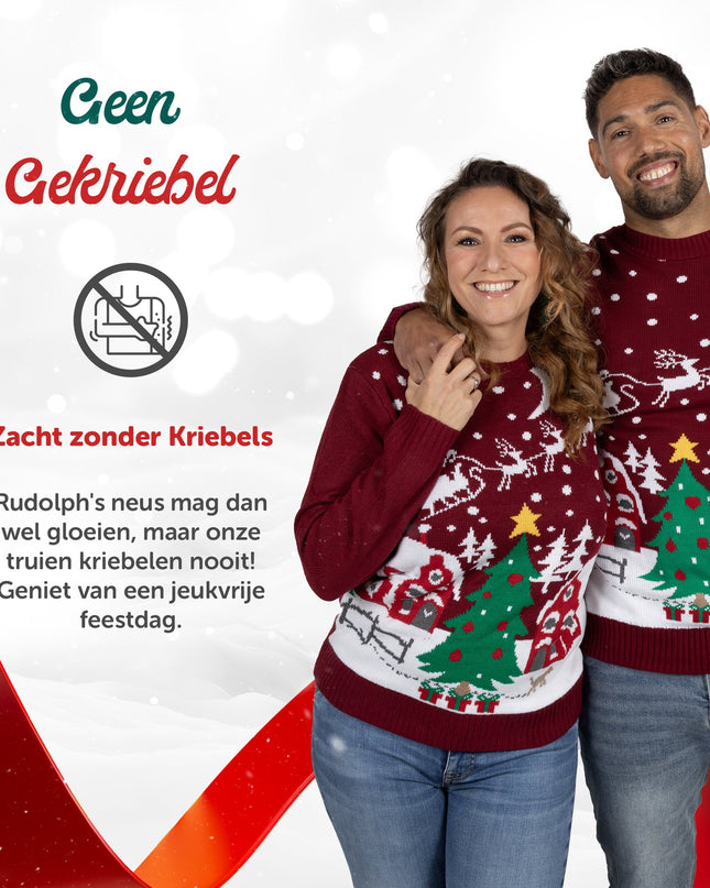 Pull de Noël Marius pour femme avec un motif de Noël chaleureux