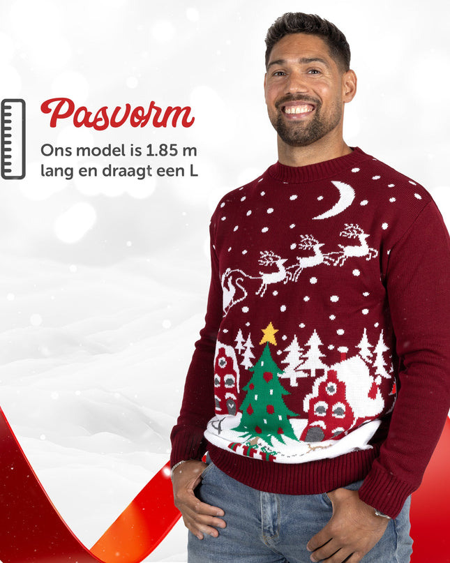 Pull de Noël Marius pour femme avec un motif de Noël chaleureux