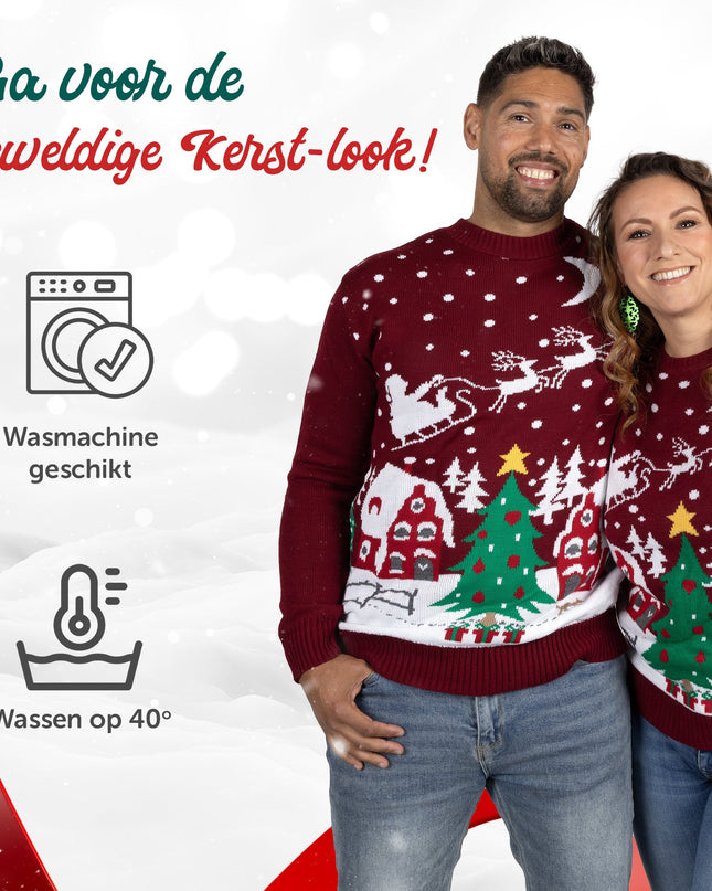 Pull de Noël Marius pour femme avec un motif de Noël chaleureux