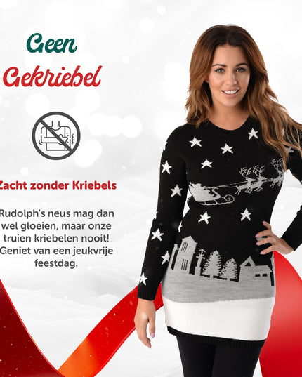 Robe de Noël Marius pour femme avec motif Père Noël pour la nuit