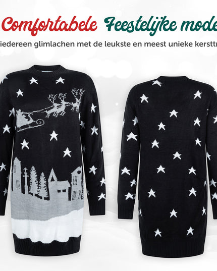 Robe de Noël Marius pour femme avec motif Père Noël pour la nuit