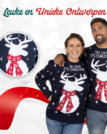 Pull de Noël Oh Deer C'est Noël