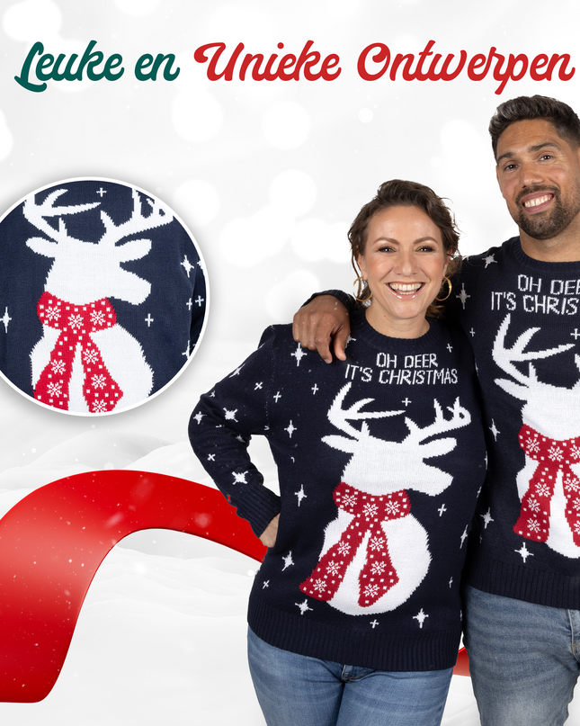 Pull de Noël Oh Deer C'est Noël