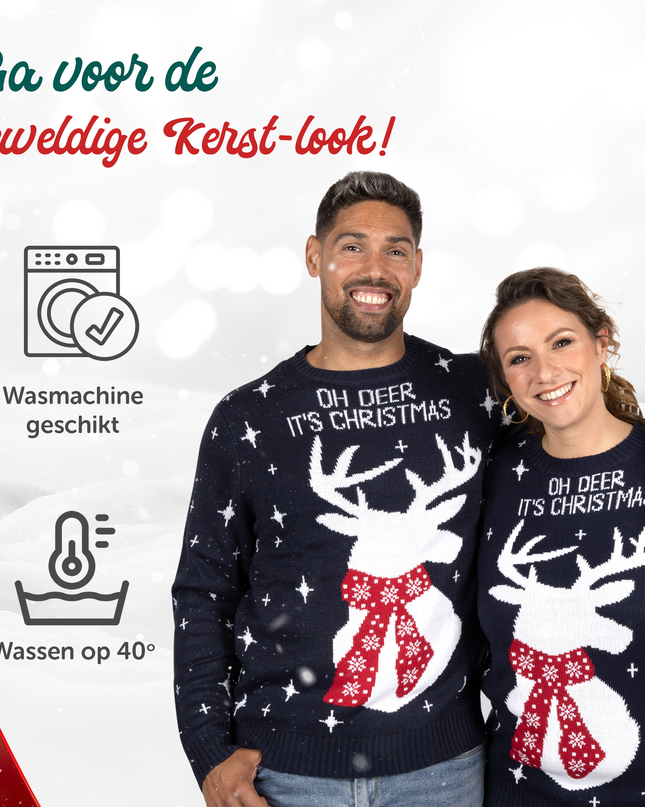 Pull de Noël Oh Deer C'est Noël