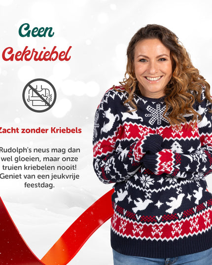 Pull de Noël Marius pour femme, style traditionnel et confortable