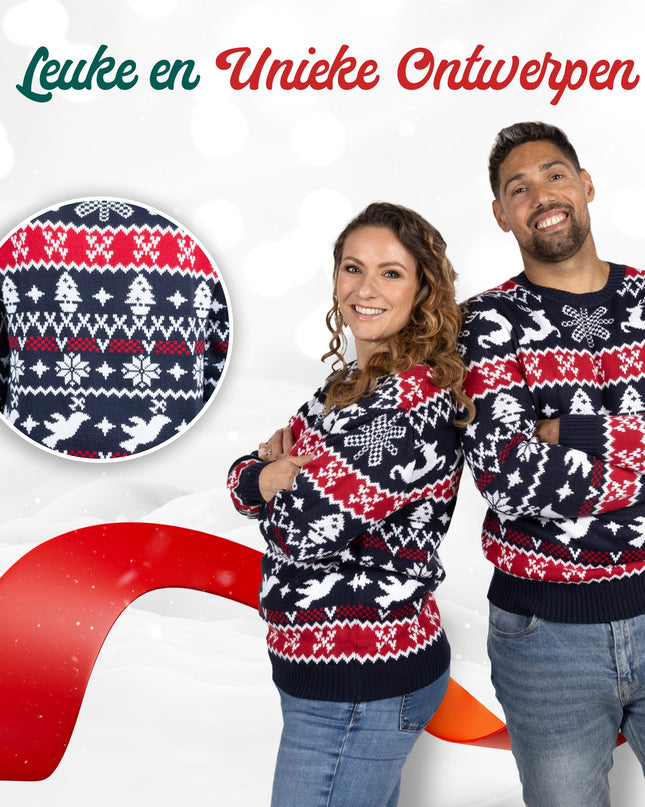 Pull de Noël Marius pour femme, style traditionnel et confortable