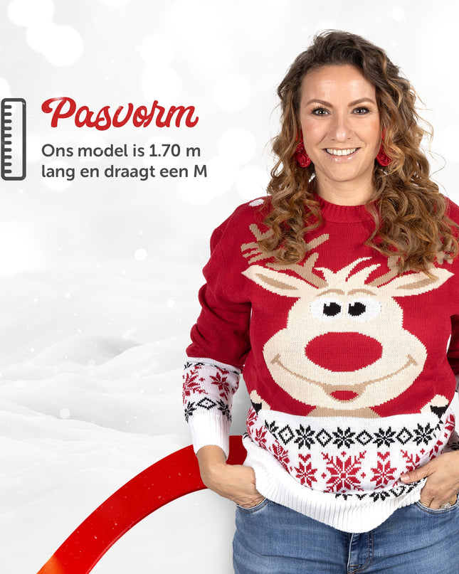 Pull de Noël Rudolph pour femmes