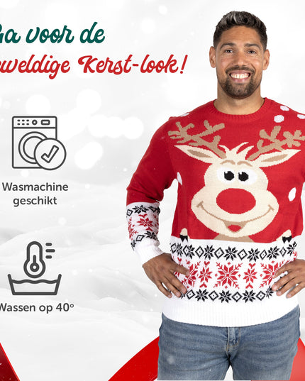 Pull de Noël Rudolph pour femmes