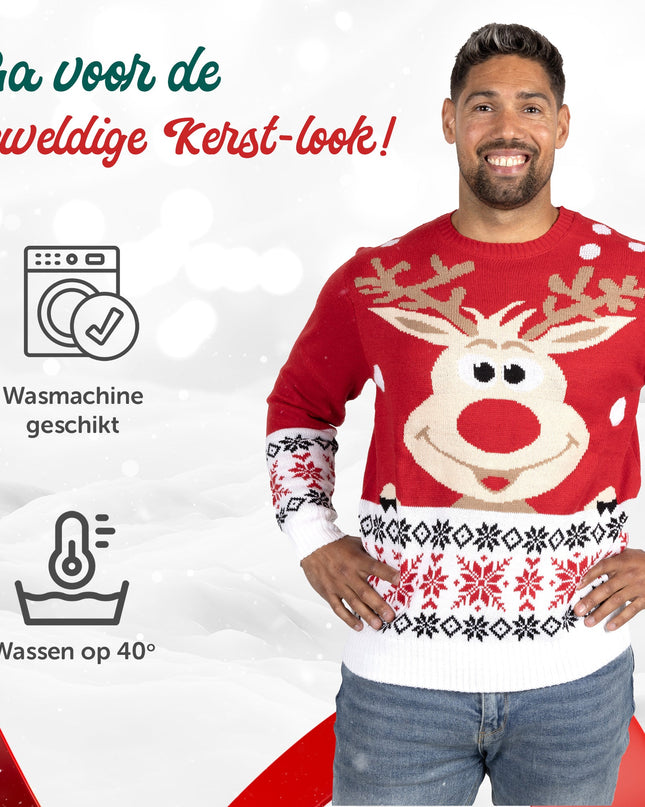 Pull de Noël Rudolph pour femmes