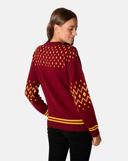 Pull de Noël Poudlard pour femme, pour des fêtes magiques