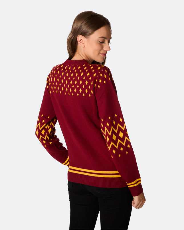 Pull de Noël Poudlard pour femme, pour des fêtes magiques