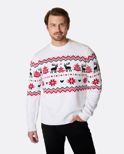 Pull de Noël classique pour homme