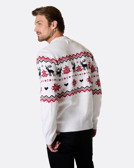 Pull de Noël classique pour homme, pour des fêtes intemporelles