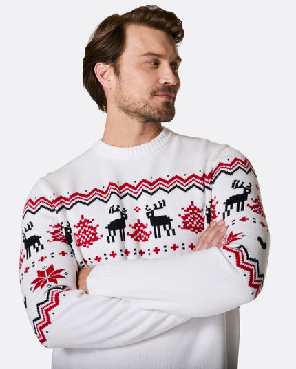 Pull de Noël classique pour homme