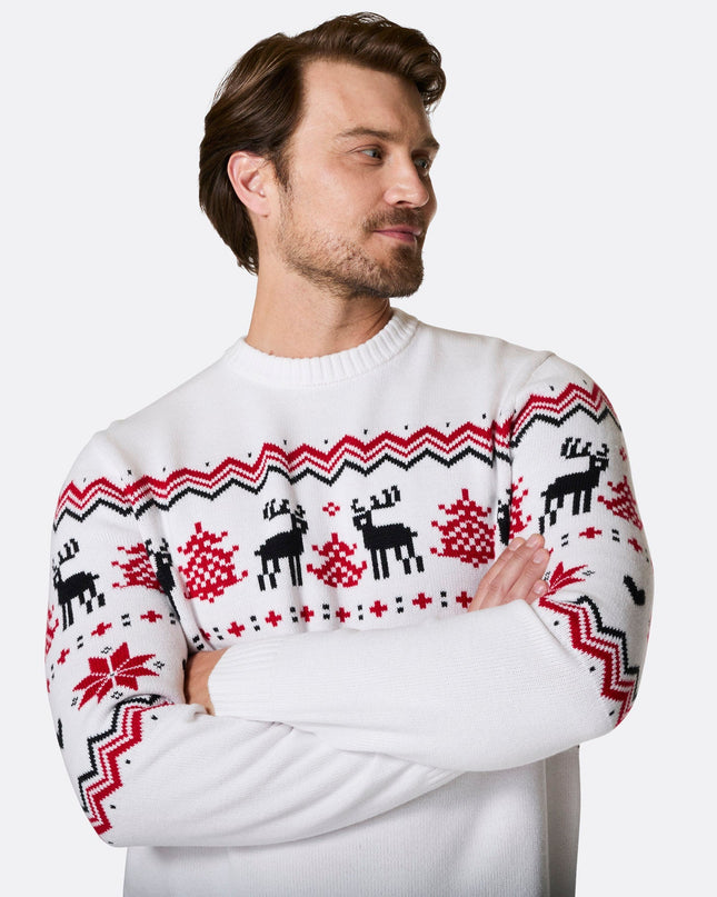 Pull de Noël classique pour homme