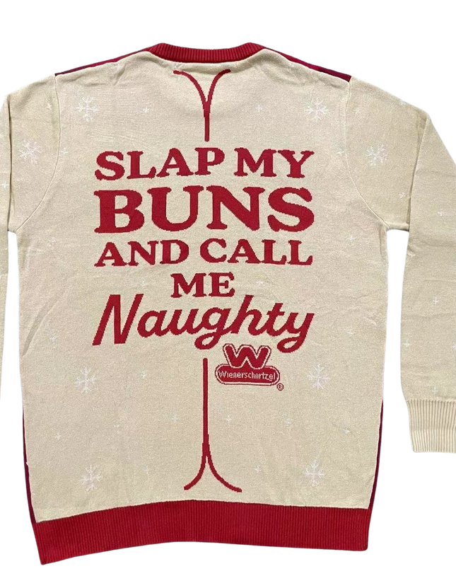 Wienerschnitzel Hot-dog drôle Pull de Noël moche