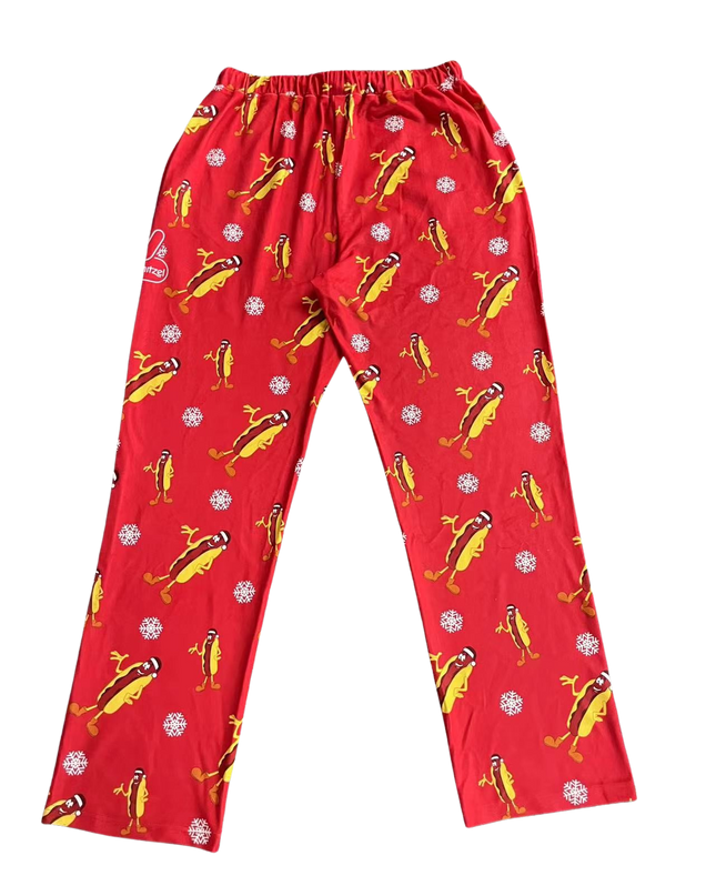 Wienerschnitzel - Pantalon de pyjama avec logo Hot Dog sur l'ensemble