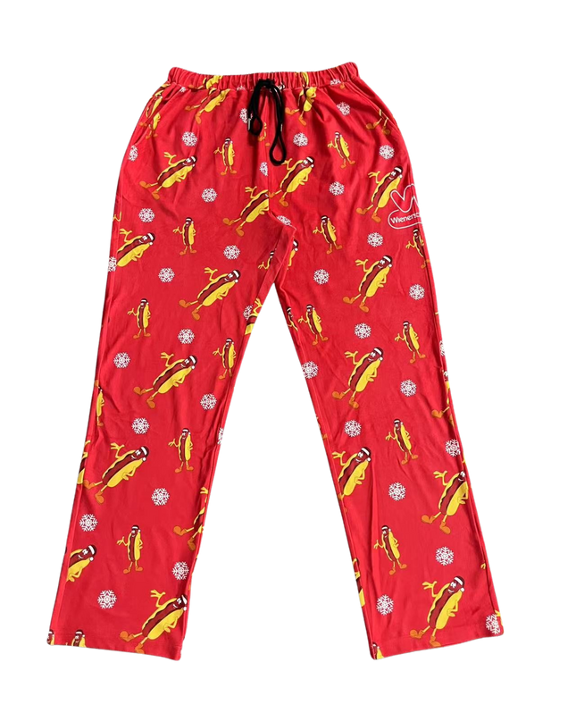 Wienerschnitzel - Pantalon de pyjama avec logo Hot Dog sur l'ensemble