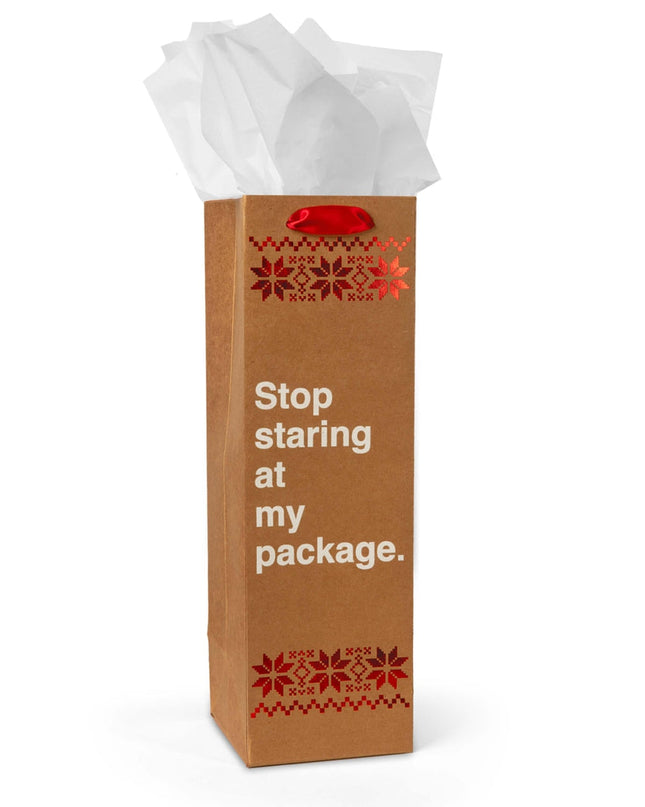 Funny Christmas Wine Gift Bags - Set of 6