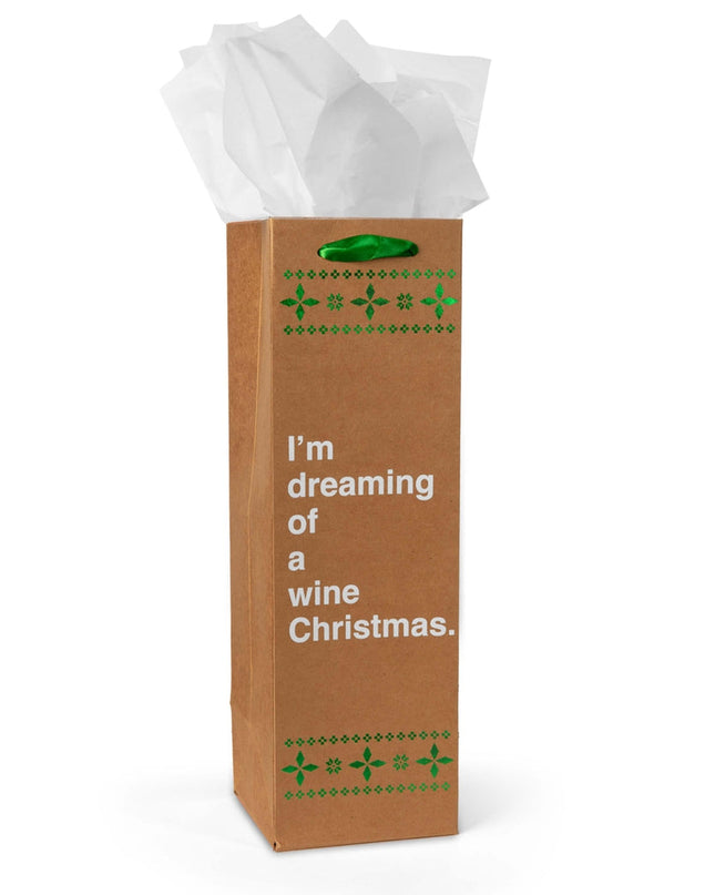 Funny Christmas Wine Gift Bags - Set of 6