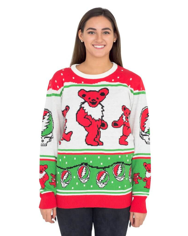 Pull moche classique pour femmes Grateful Dead Dancing Bears