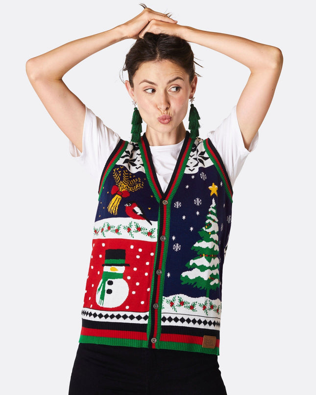 Gilet de Noël pour femme