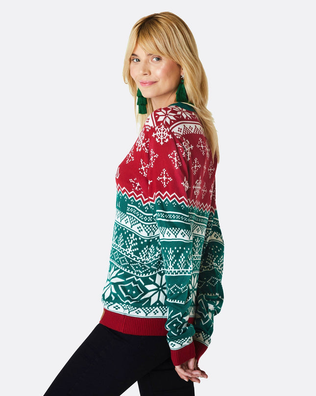 Pull de Noël pour femme à motifs d'animaux sales