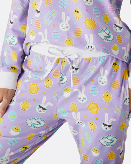 Pyjamas de Pâques violets pour femmes