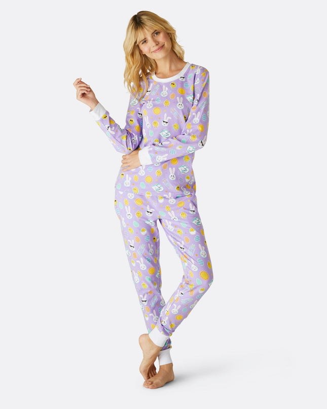 Pyjamas de Pâques violets pour femmes