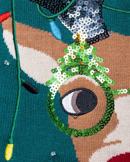 Pull de Noël Rudolf pour femme