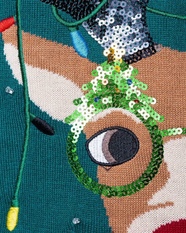 Pull de Noël Rudolf pour femme