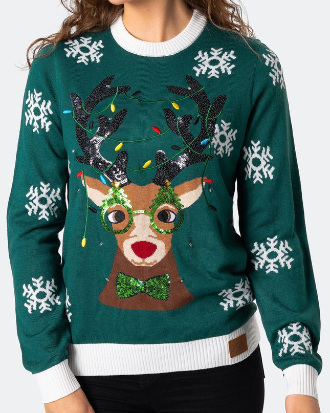 Pull de Noël Rudolf pour femme
