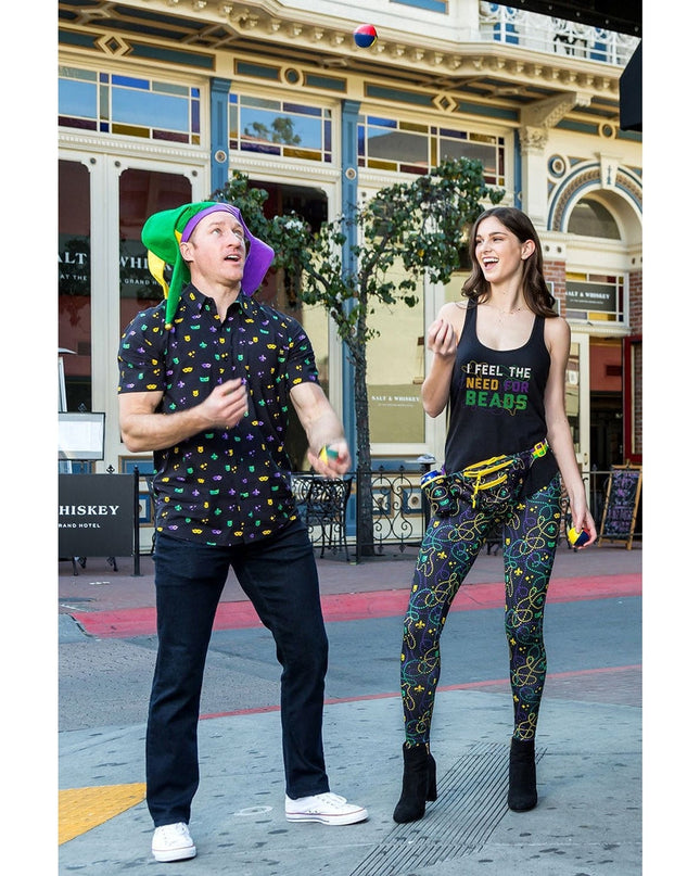 Black Beaded Leggings