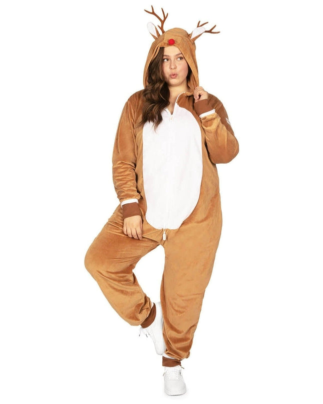 Women's Rudolph Plus Size Jumpsuit