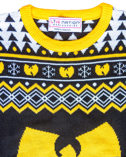 Wu-Tang Clan Logo Snowflakes Ugly Christmas Sweater