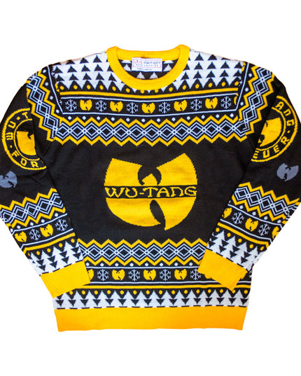 Wu-Tang Clan Logo Snowflakes Ugly Christmas Sweater