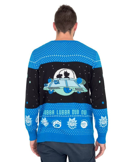 Pull de Noël moche de Rick et Morty Wubba Lubba Dub Dub