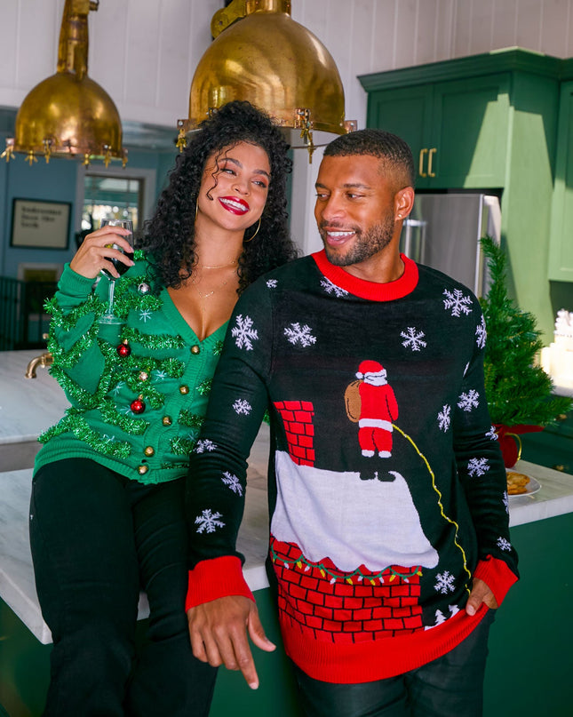 Men's Leaky Roof Light Up Ugly Christmas Sweater