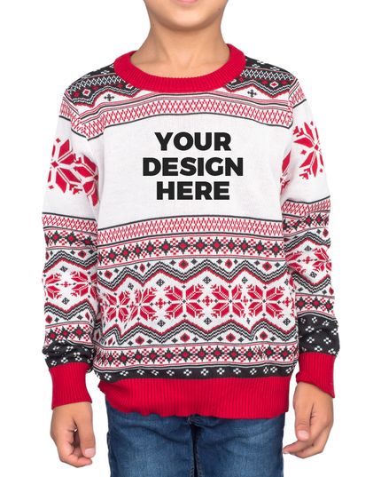 Pull de Noël moche personnalisé pour jeunes