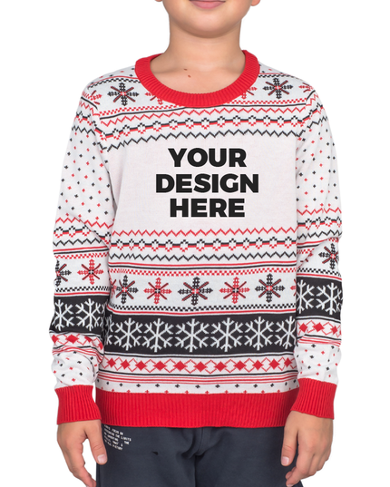 Pull de Noël moche personnalisé pour jeunes