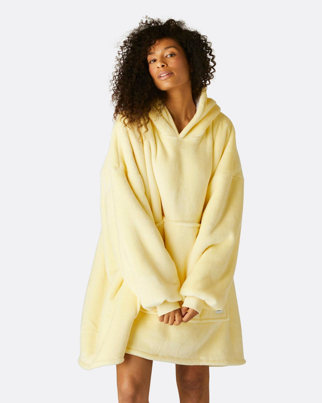 Sweat à capuche jaune HappyHoodie