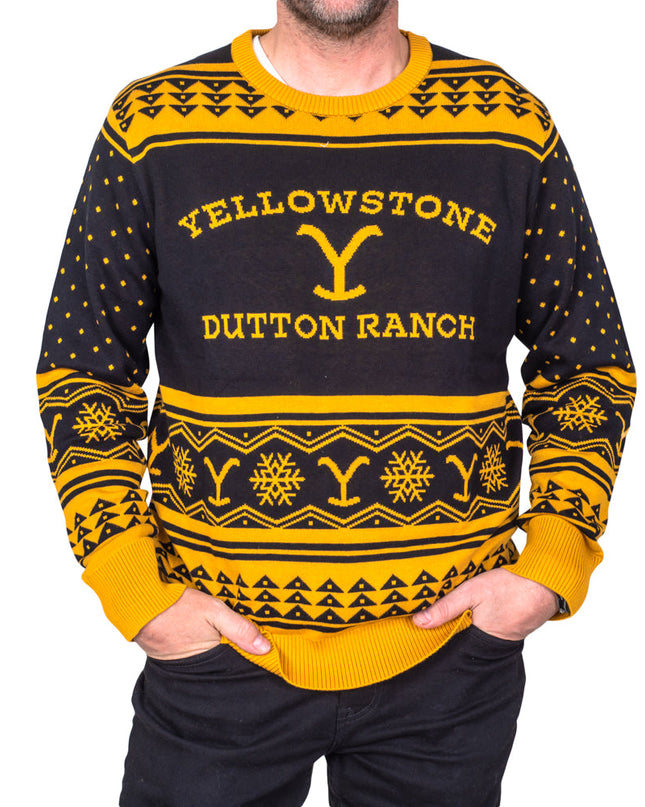 Pull de Noël moche de la marque Yellowstone Classic