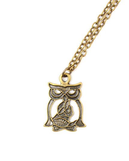 Collier Rose Hibou Accessoires