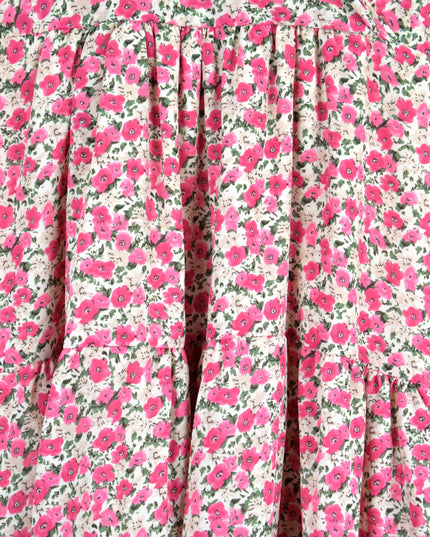 Robe d'été à fleurs roses