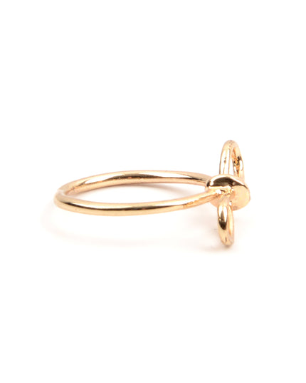 Bague en filigrane à motif nœud papillon