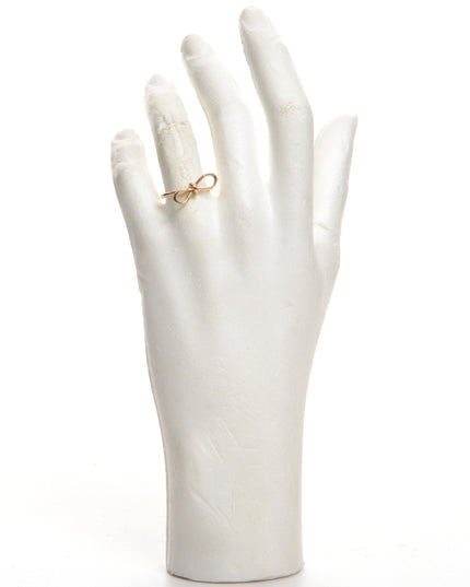 Bague en filigrane à motif nœud papillon