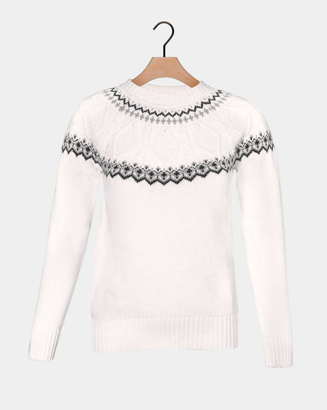 Pull Eiffel pour femme en coton biologique pour Noël